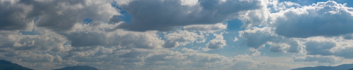 Fototapeta na wymiar Sky and cloud of panorama view background
