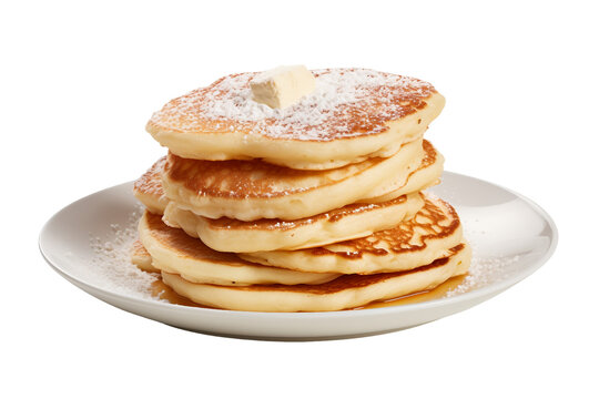 Isolated Ricotta Pancakes Image on a transparent background
