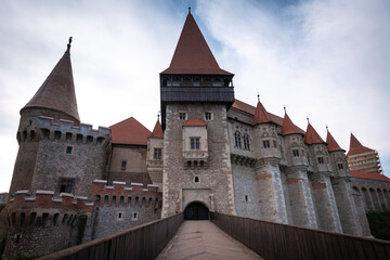 Fototapeta na wymiar Hunyad Castle / Corvin Castle in Hunedoara, Romania