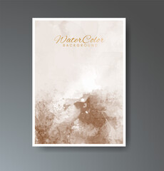 Set of creative hand painted abstract watercolor background. Design for your cover, date, postcard, banner, logo.