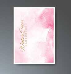 Set of creative hand painted abstract watercolor background. Design for your cover, date, postcard, banner, logo.