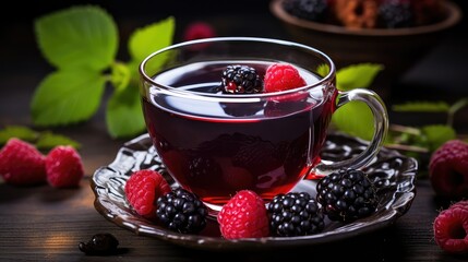 health healthy tea drink antioxidant rich berry illustration organic herbal, plant diet, berries ingredient health healthy tea drink antioxidant rich berry - obrazy, fototapety, plakaty