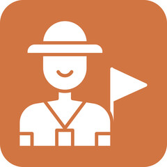 Tour Guide Icon Style