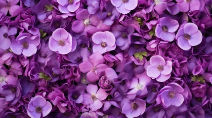 Rolgordijnen purple flowers © geby