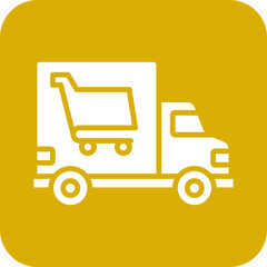 Groceries Delivery Icon Style