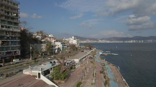 Aerial shots of Acapulco after Hurricane Otis in Mexico
