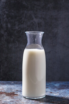 Milk bottle, isolated