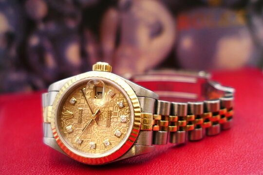 World famous mechanical watch, ROLEX ladies watch/Datejust 12P Diamond 79173G/