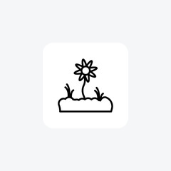 Graden, Landscaping, Outdoor Oasis, Line Icon, Outline icon, vector icon, pixel perfect icon