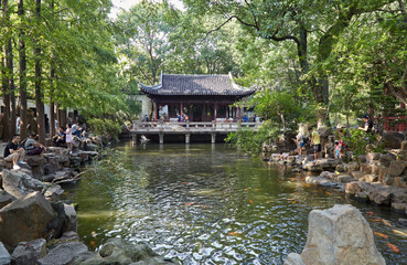 Shanghai's traditional Yuyuan Garde, established in the 16th century during the Ming Dynasty