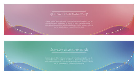 abstract wave banner background