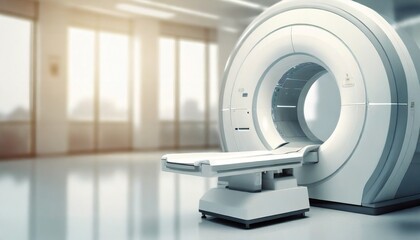 Advanced mri or ct scan medical diagnosis machine at hospital