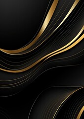 luxury paper cut background Abstract gold pattern half
