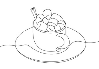 Cocoa. Cup. One line