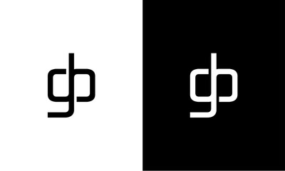 GB letter initials logo - obrazy, fototapety, plakaty