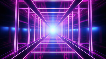 3d render abstract neon background