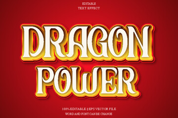 Dragon Editable Text Effect Emboss Gradient Style