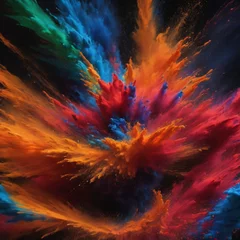 Photo sur Plexiglas Mélange de couleurs Explosive Harmony of Colors, The Ultimate Color Explosion, A Burst of Palettes