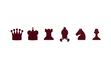 chess icon symbol red with texture