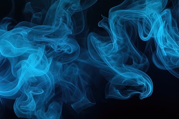 Fototapeta premium Blue smoke abstract background for desktop 