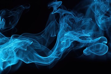Fototapeta premium Blue smoke abstract background for desktop 