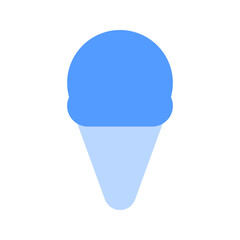 ice cream cone duotone icon