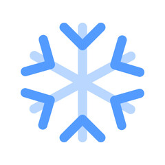 Obraz premium snowflake duotone icon