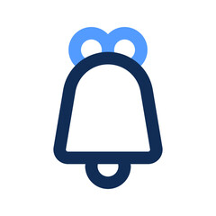 bell outline color icon