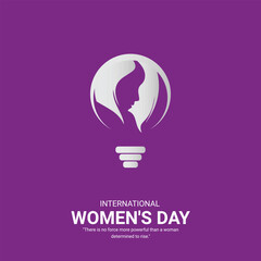 International womens day. Womens day  creative design for social media ads.