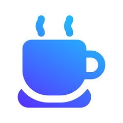 coffee gradient fill icon