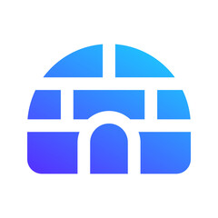 igloo gradient fill icon