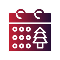 calendar flat gradient icon