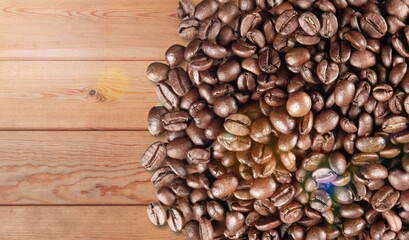 Local fresh aroma coffee beans