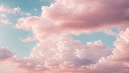Cloud And Sky With A Pastel Xolored Background Abstract Generative AI