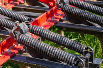 Old grubber with green background.