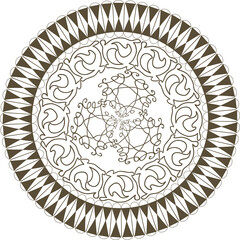 circular ornament antique pattern - 685016412