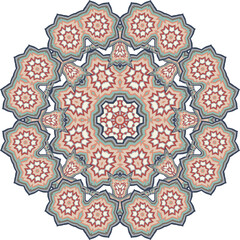mandala circular flower ornament  - 685016421