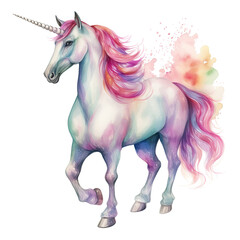 Obraz na płótnie Canvas Drawing cartoon unicorn Illustration, Generative Ai