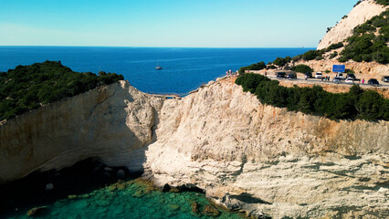 Greek Islands Paradise: Sun, Sand, and Sea - A Breathtaking Beach View Captured in the Idyllic Splendor of the Aegean