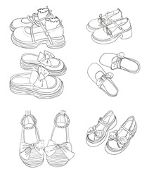 Artwork art line colorful shoes illustration painting board