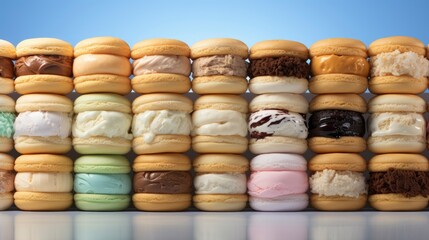 A Photo Displaying A Variety Of Sandwich Cookies, Background HD        