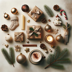 christmas, decoration, holiday, xmas, winter, celebration, pine, cake, decor, nobody