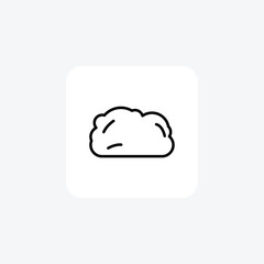Cloud, Atmosphere, Weather, Line Icon, Outline icon, vector icon, pixel perfect icon