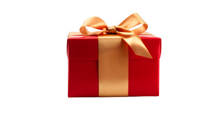Obraz premium Christmas present gift box isolated on a transparent background