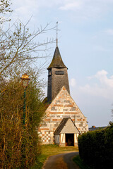 Sainte-Eugenie catholic church, Bosc-Renoult en Ouche, Eure, France