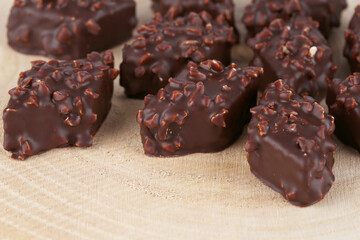 Chocolate with hazelnuts