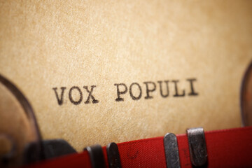 Vox populi phrase