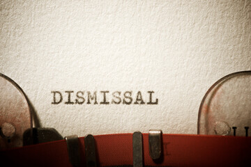 Dismissal concept view