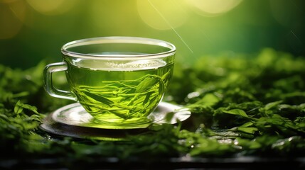 beverage antioxidant tea drink green illustration herbal leaf, nature herb, organic health beverage antioxidant tea drink green