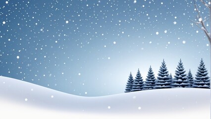 Christmas snow background